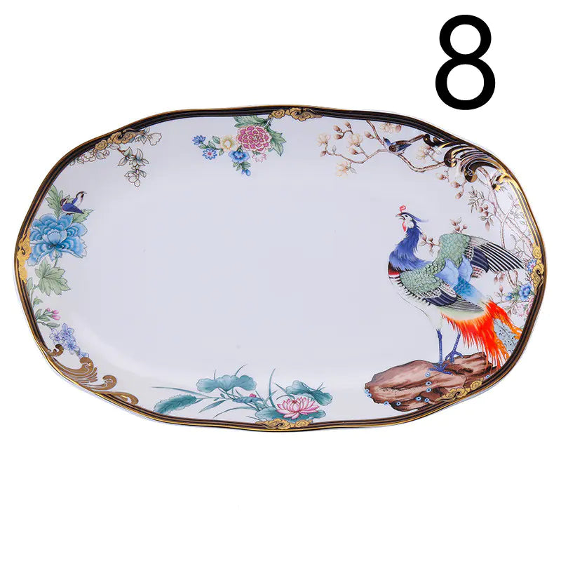 Creative Chinese Bone China Tableware Set