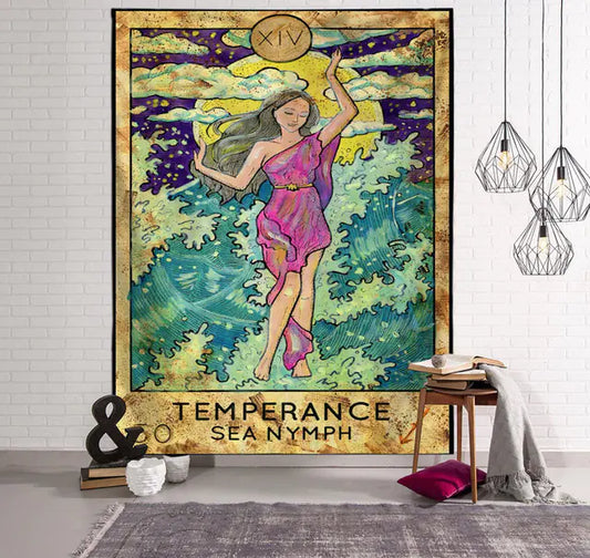 Custom Digital Print Tarot Tapestry for Home Decor