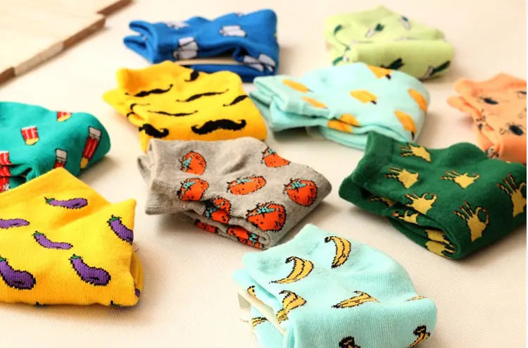 Fruit Socks, Ankle Socks, Boat Socks