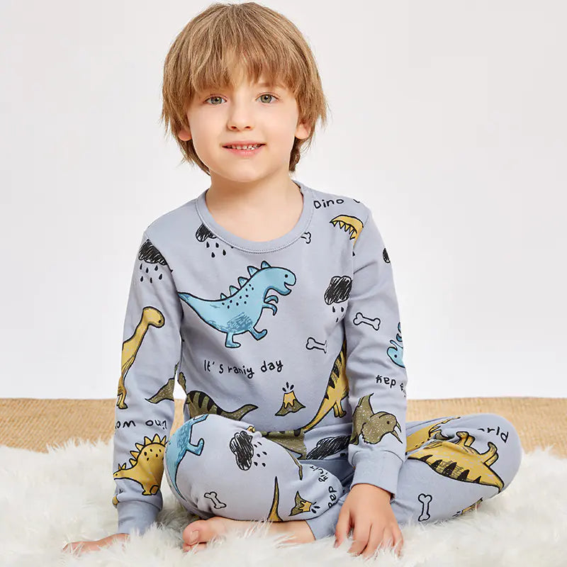 Children's Cotton Thermal Underwear Set for Boys and Girls
