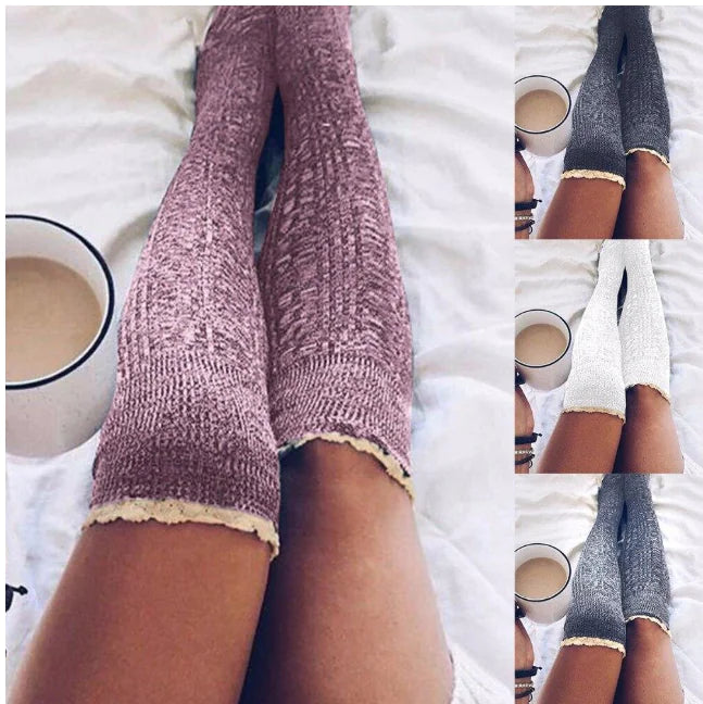 Knit Socks - Mid Calf Length Knitted Socks