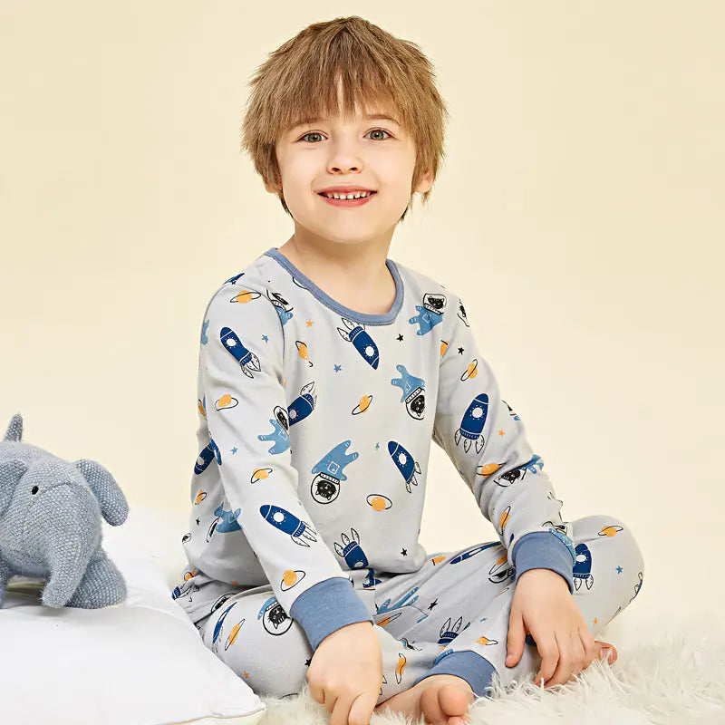 Children's Cotton Thermal Underwear Set for Boys and Girls