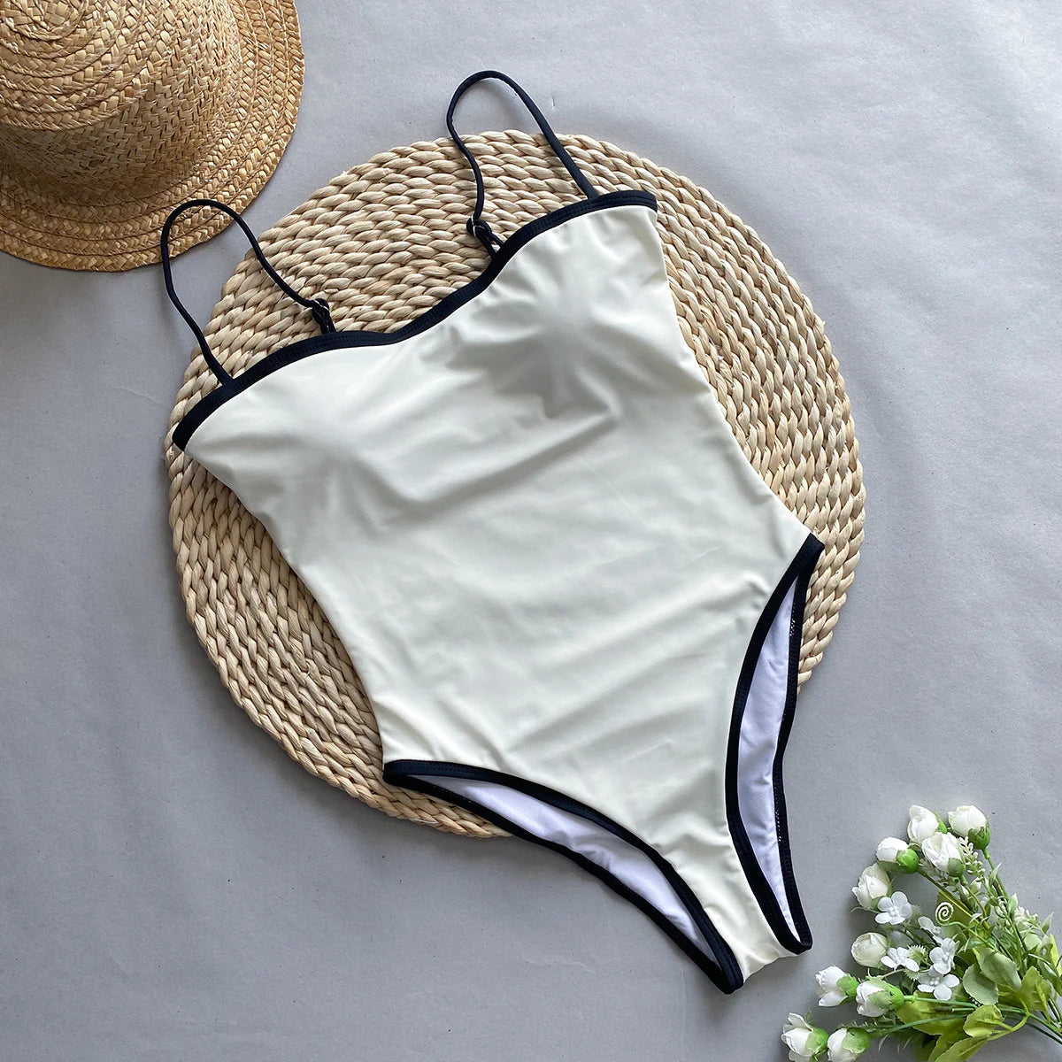 Women's Patchwork One-Piece Swimsuit