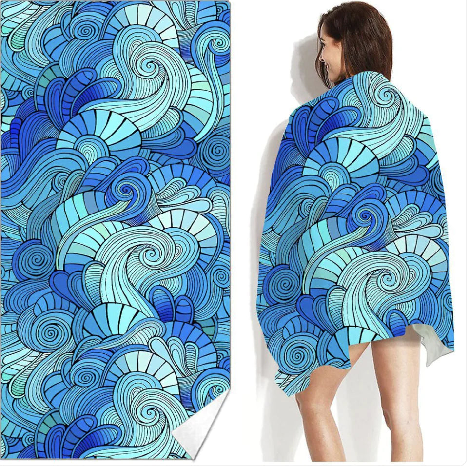 Bohemian Printed Beach & Swim Towel