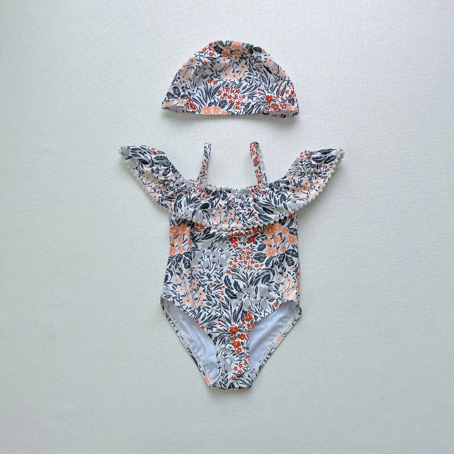 Personality Fashion Girls Ruffled Sling Swimsuit