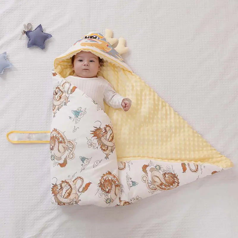 Baby Swaddle Blanket with Cotton for Newborns (Autumn/Winter)