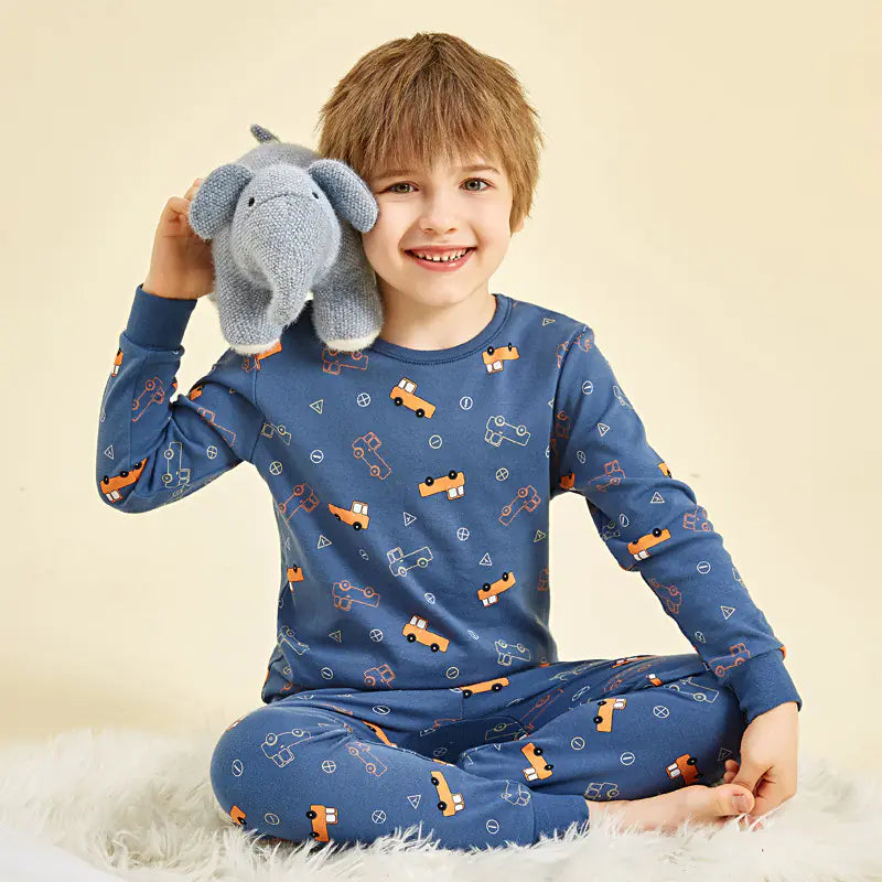 Children's Cotton Thermal Underwear Set for Boys and Girls