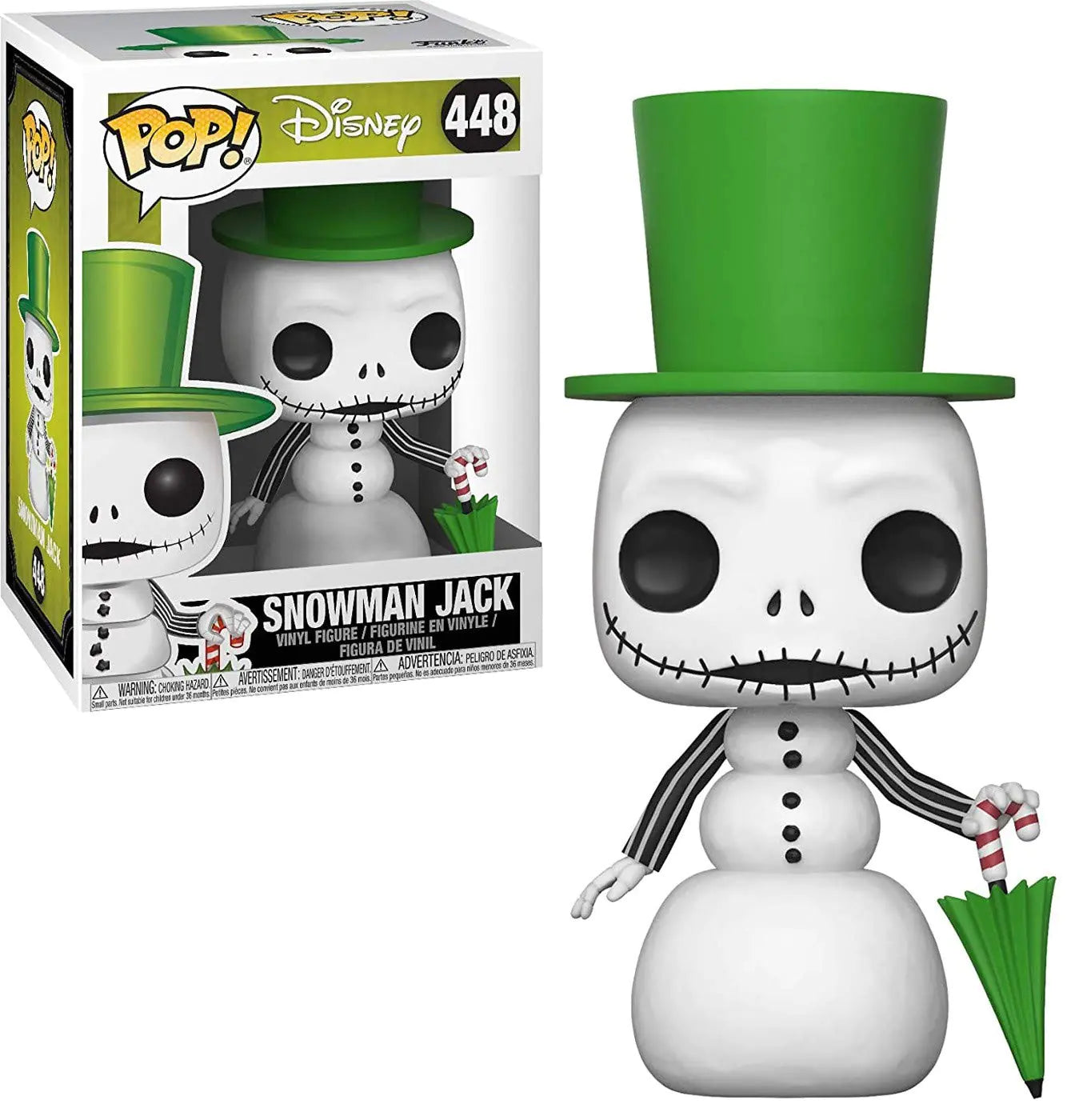 Funko Pop Disney: Nightmare Before Christmas - Snowman Jack Skellington Collectible Figure Multicolor