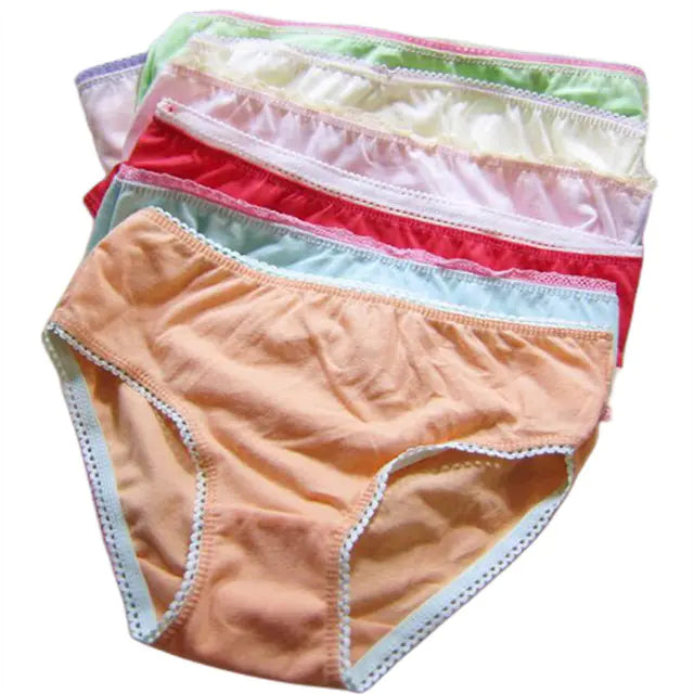6pcs Girls' Floral Cartoon Kid Brief Underwear
