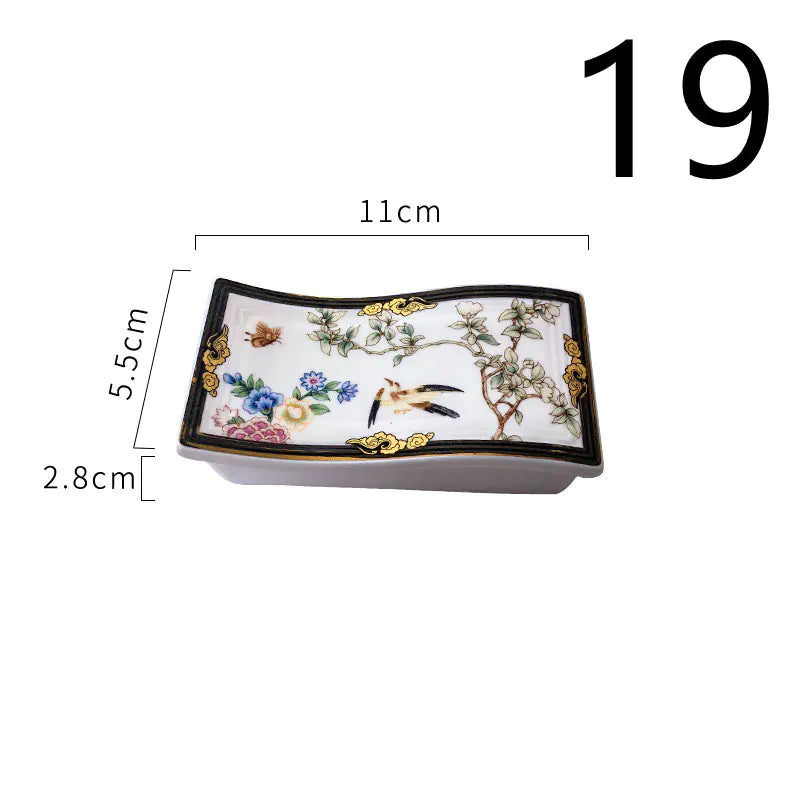Creative Chinese Bone China Tableware Set