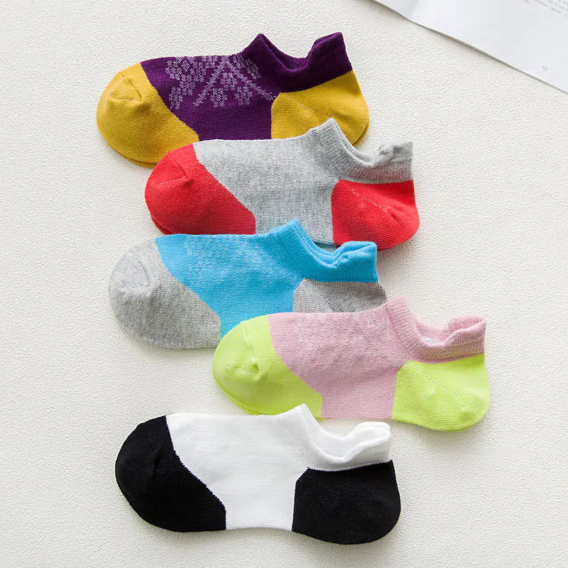 Summer Lightweight Mesh Socks, Patterned Sports Socks