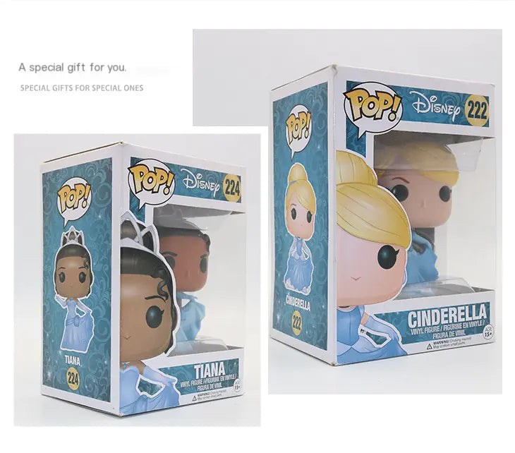 FUNKO POP Cinderella, Belle & Anna Anime Figures