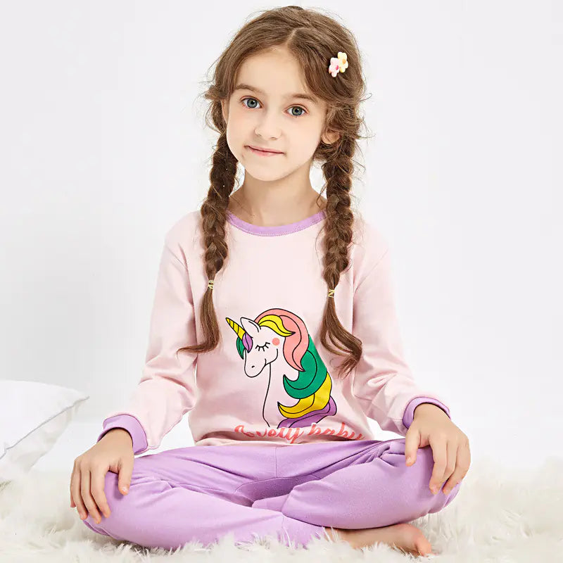 Children's Cotton Thermal Underwear Set for Boys and Girls