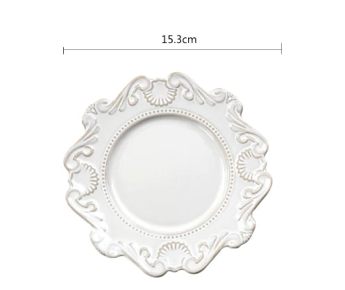 Creative Baroque European Tableware Set (Dinner Plates & Bowls)