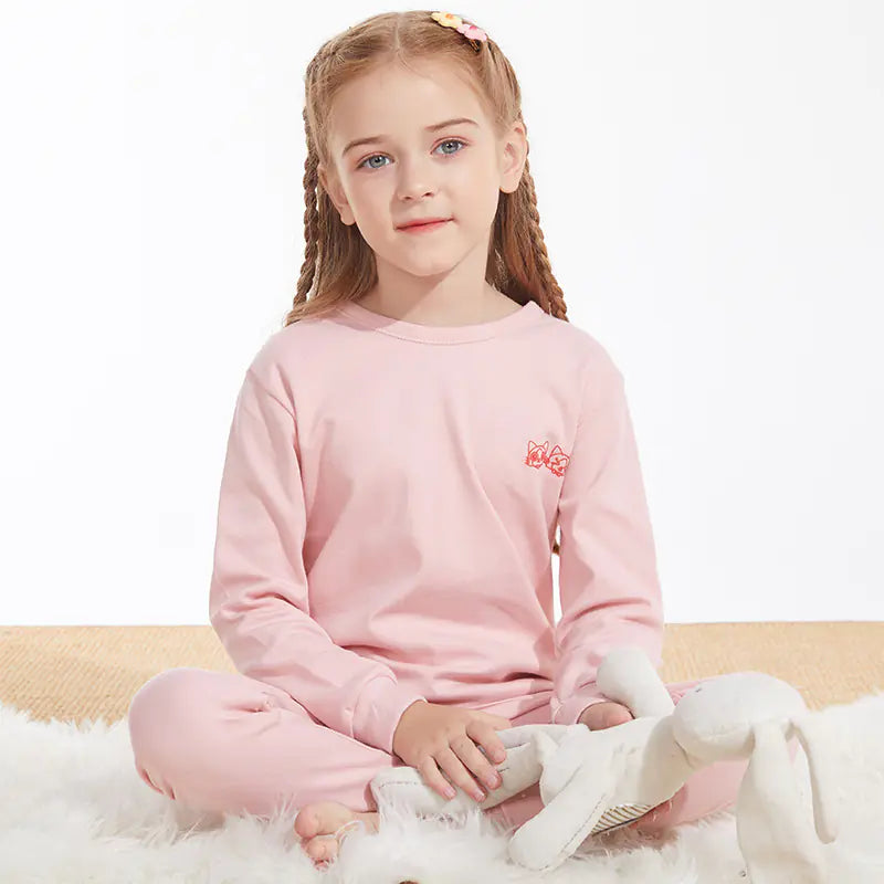 Children's Cotton Thermal Underwear Set for Boys and Girls