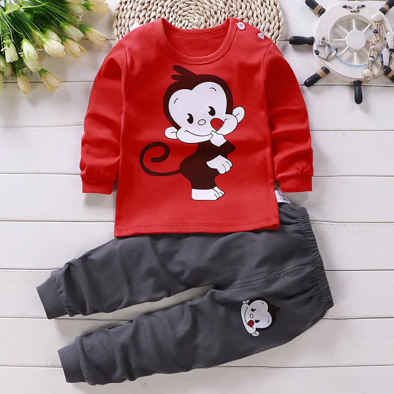 Boys' Cotton Autumn Winter Underwear Set (Wholesale)