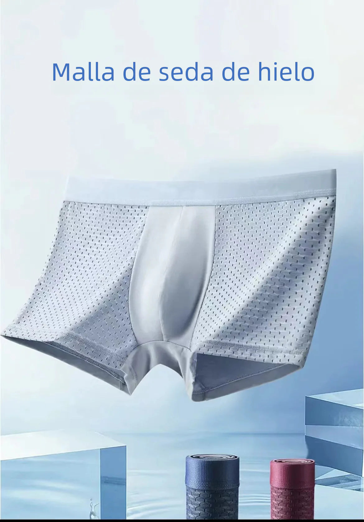 Men's Mid-Rise Striped Soft Breathable Boxers (Direct Sale)