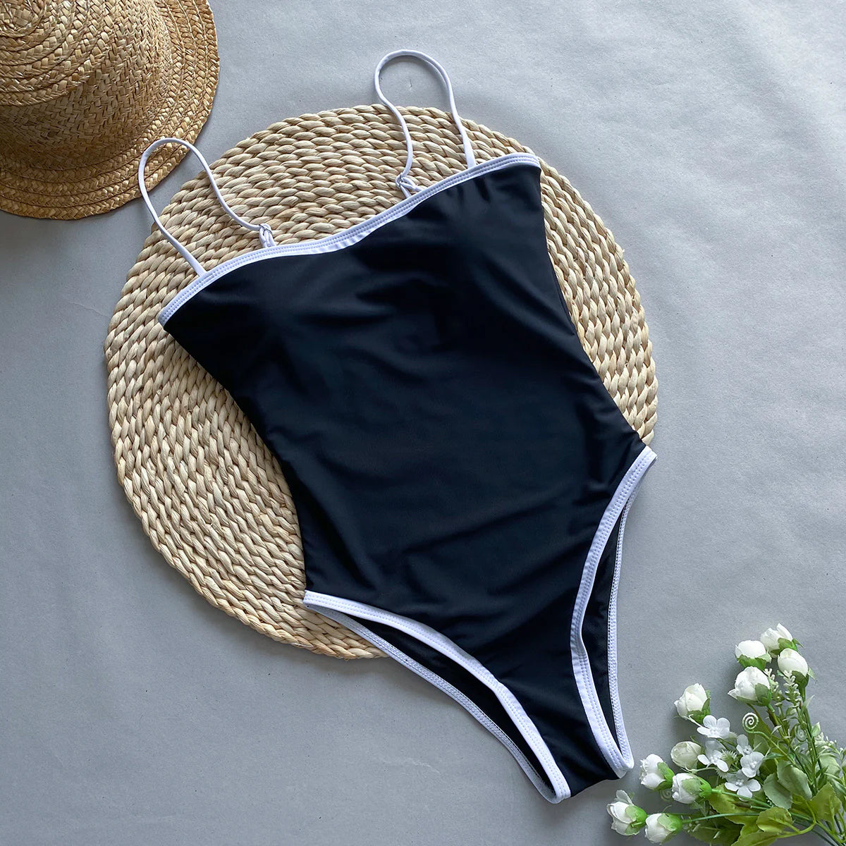 Women's Patchwork One-Piece Swimsuit