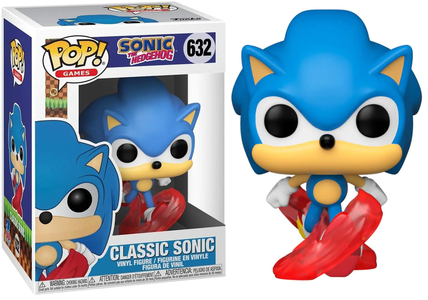 Funko Pop! Games: Sonic 30th Anniversary - Running Sonic The Hedgehog Vinyl Figure 3.75 inches