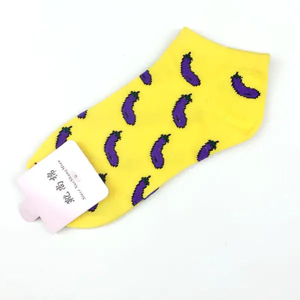 Fruit Socks, Ankle Socks, Boat Socks