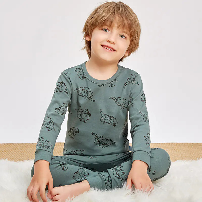 Children's Cotton Thermal Underwear Set for Boys and Girls