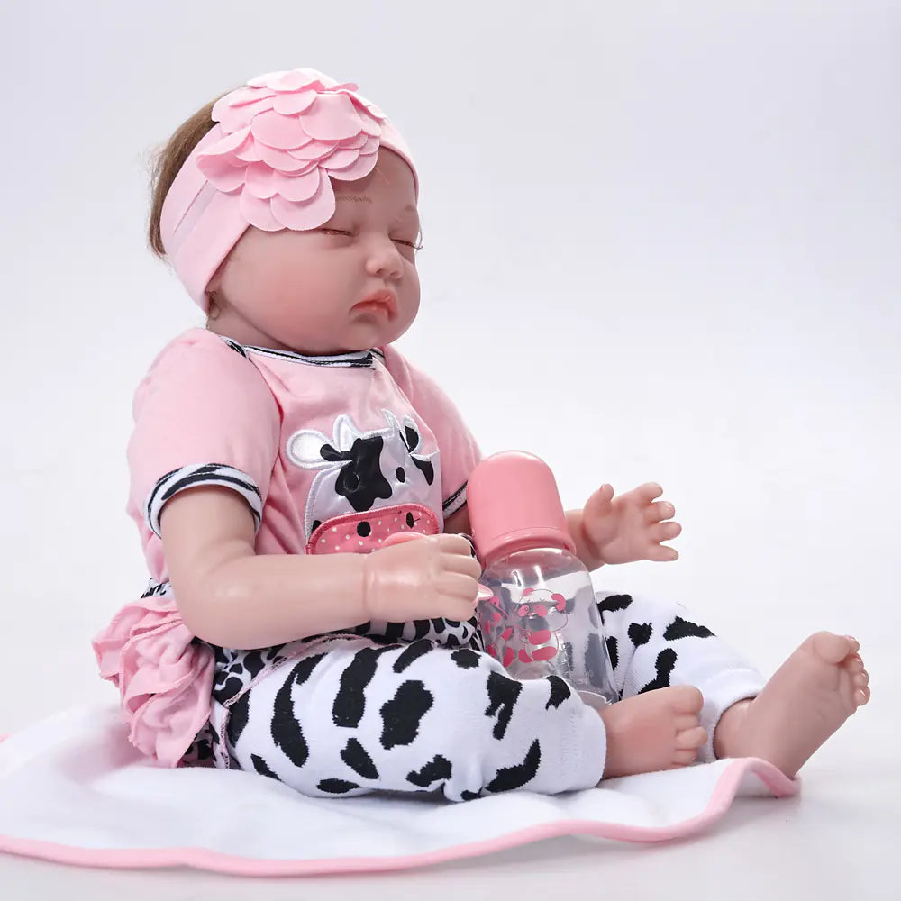 Reborn Doll Toy - Soft Silicone Realistic Baby Doll