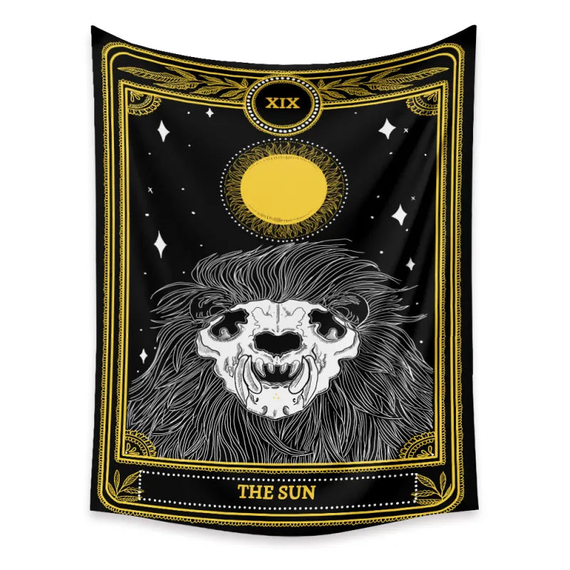 Tarot Tapestry Ins Psychedelic Background Cloth Boho