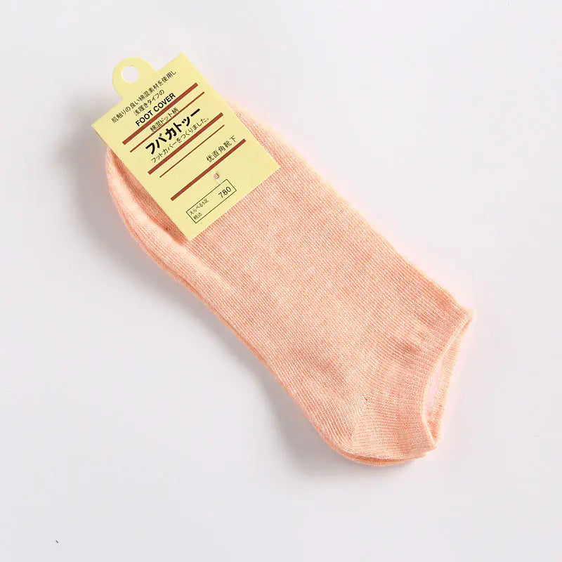 Popular Women's Invisible Boat Socks - Cotton Short Socks