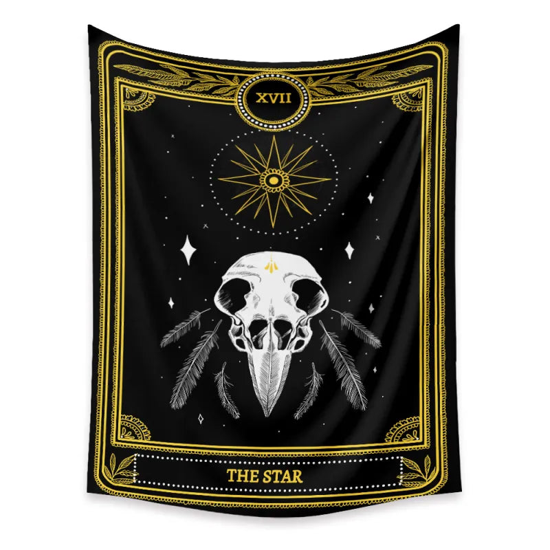 Tarot Tapestry Ins Psychedelic Background Cloth Boho